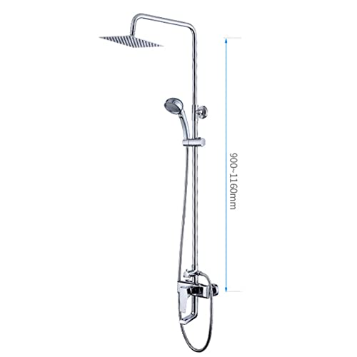 Mitigeur de bain réglable en hauteur pour rénover une douche ancienne - 6