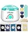 Waxing Kit, Mosskic Wax Warmer Hair Removal Home Wax Kit with 17.6oz Hard Wax Beans for Women Men of All Body, Face, Bikini Area, Legs