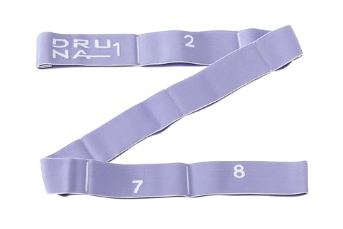 DRUNA Banda Elástica Cinta Cerrada 8 Asas, Estiramiento, Fitness, Gimnasia Rítmica, Yoga, Pilates, Baile (Púrpura- Light)