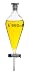EISCO Squibb Separating Funnel, 250ml - 19/26 Plastic Stopper, PTFE Key Stopcock, Ungraduated - Borosilicate Glass