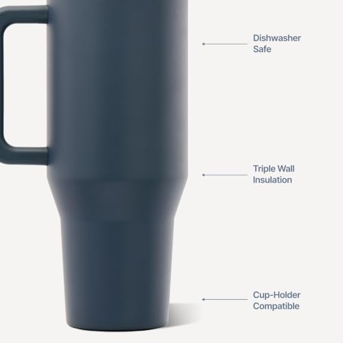 HydroJug Traveler 40oz, Insulated Tumbler with Handle & Straw, Cascade by HydroJug - Used condition - Image 3