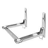 BALLSHOP Mikrowellenhalterung Mikrowelle Universal Wandhalterung Klappbare Mikrowellenhalterung Edelstahl Mikrowelle Kaffeemaschine Wandhalterung