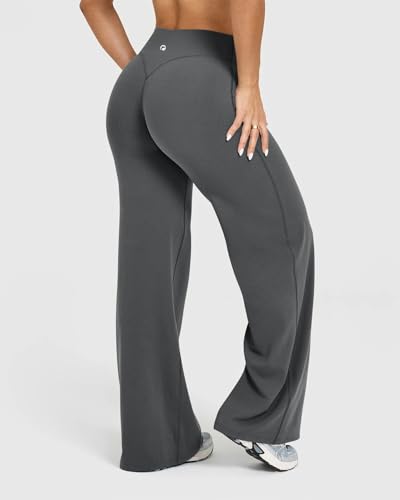 Image of OQQ Yoga Pants Women Casual Soft Straight Leg Bottoms