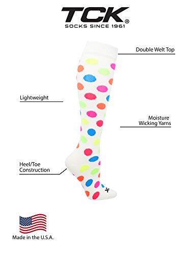 TCK Krazisox White with Neon Polka Dots Socks3