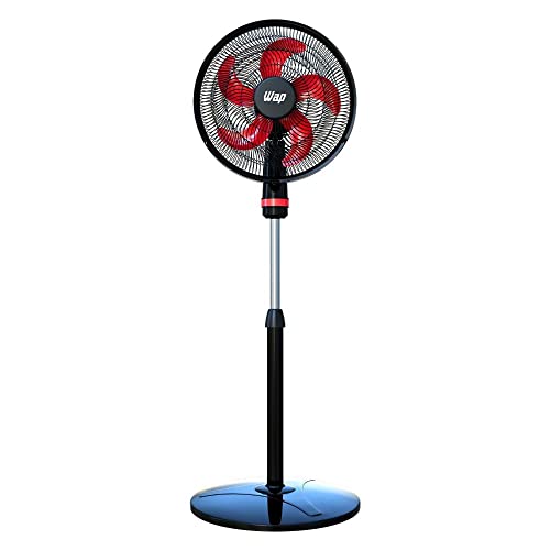 Ventilador Wap Rajada Turbo W130 Coluna 130w com Grade 50cm 5 pás 220v Preto/vermelho