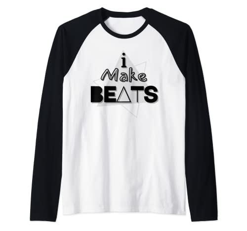 Maglietta grafica I Make Beats dal produttore Andre Ramone Maglia con Maniche Raglan