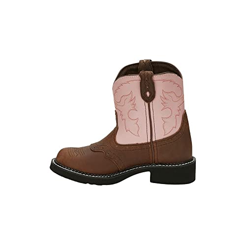 Justin Boots Gypsy Boot (Toddler/Little Kid/Big Kid),Pink Cow/Aged Bark,2 D US Little Kid
