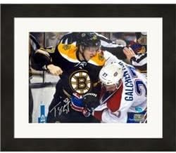 Sports Memorabilia Autograph Warehouse 597970 Torey Krug Autographed 8 x 10 in. Photo - Boston Bruins Fighting - No.2 Matted & Framed