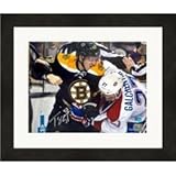 Sports Memorabilia Autograph Warehouse 597970 Torey Krug Autographed 8 x 10 in. Photo - Boston Bruins Fighting - No.2 Matted & Framed