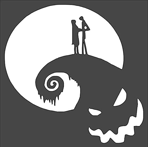 1 PCS Custom Stencil, (VB-24) Jack & Sally 8X8 in Crafts, Arts, Scrapbooking - Painting on The Wall, Wood, Glass and Other
