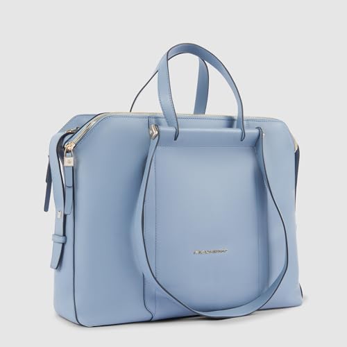Maletín Piquadro negro de 40 cm portadocumenti unisex elegante 4