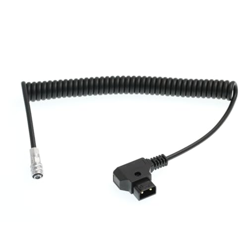 Cable BMPCC para rigs de cámara de cine con alimentación en espiral de 2 pines CC 5