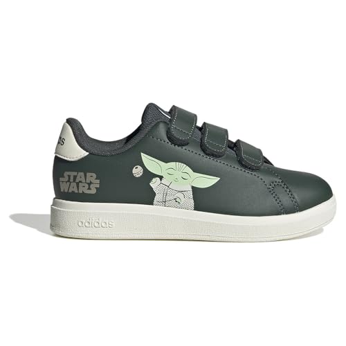 adidas Advantage Mandalorian CF C Chaussures Unisexes pour Adulte, Legivy Owhite Misjad, 34 EU