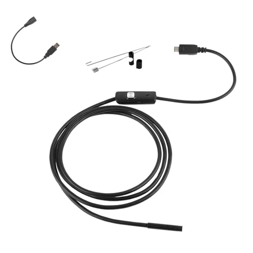 ライト付き内視鏡カメラ 携帯電話ボアスコープ検査用 調整可能なLED付き ヘビ検査カメラ付き