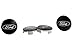 Ford Truck/SUV Black and Chrome Wheel Center Cap Kit for F-150 (4 Center Caps)