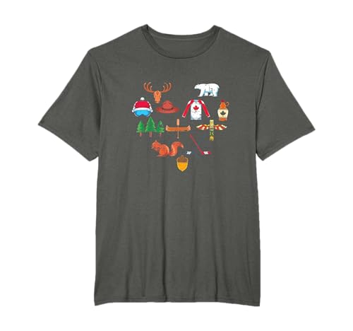 Pays Élan Love Cadeau pour Le Jour De Saint Valentin Canada T-Shirt