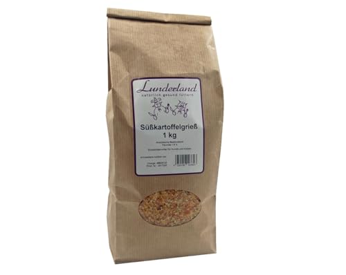 Lunderland Süßkartoffelgrieß 1kg Einzelfuttermittel für Hunde und Katzen