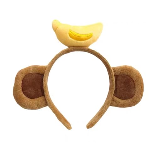 Ylimaf 3 Pack Monkey Headband with Banana Crown