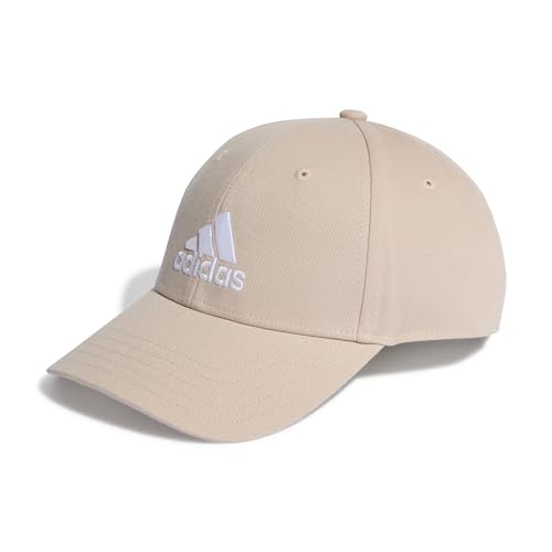 adidas Mixte Cotton Baseball Cap, Wonder Taupe/White, M