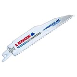 Lenox Tools - 20514B6066R LENOX Tools Demolition Reciprocating Saw Blade with Power Blast Technology, Bi-Metal, 6-inch, 6 TPI, 25/PK