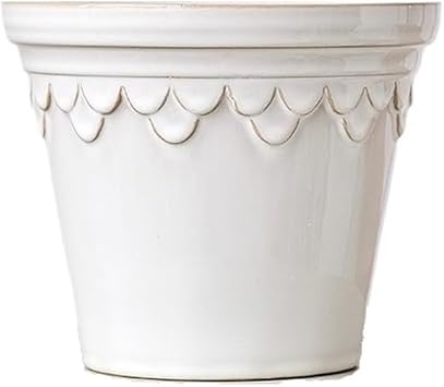 Plant pots Living Room Desktop European Style Light Luxury Kiln Glazed Flower Pot Ceramic Green Plant Pot Flower PotsWhite