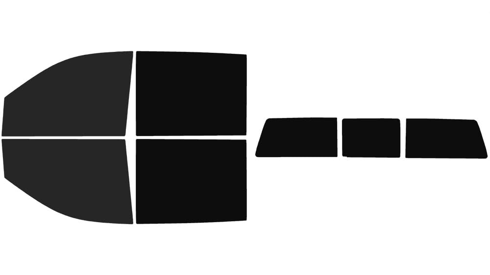 The Tint Effect Precut Window Tint Kit Compatible with GMC Sierra 2500 &amp; 3500 HD Crew Cab (2020-2026) (15% Front / 5% Rear / 3 piece Slider) Automotive Film