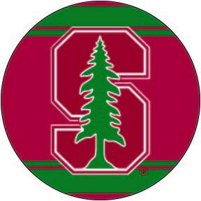 R and R Imports, Inc Stanford University 4 Inch Round Trendy Polka Dot Magnet Officially Licensed Collegiate Product