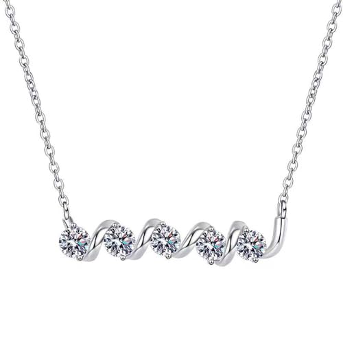 Collier en moissanite scintillant cadeau parfait pour maman et femme