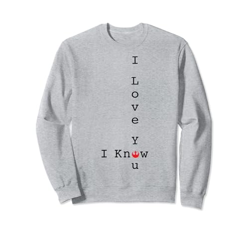 Sweatshirt Star Wars I Love You en coton pour fan du film