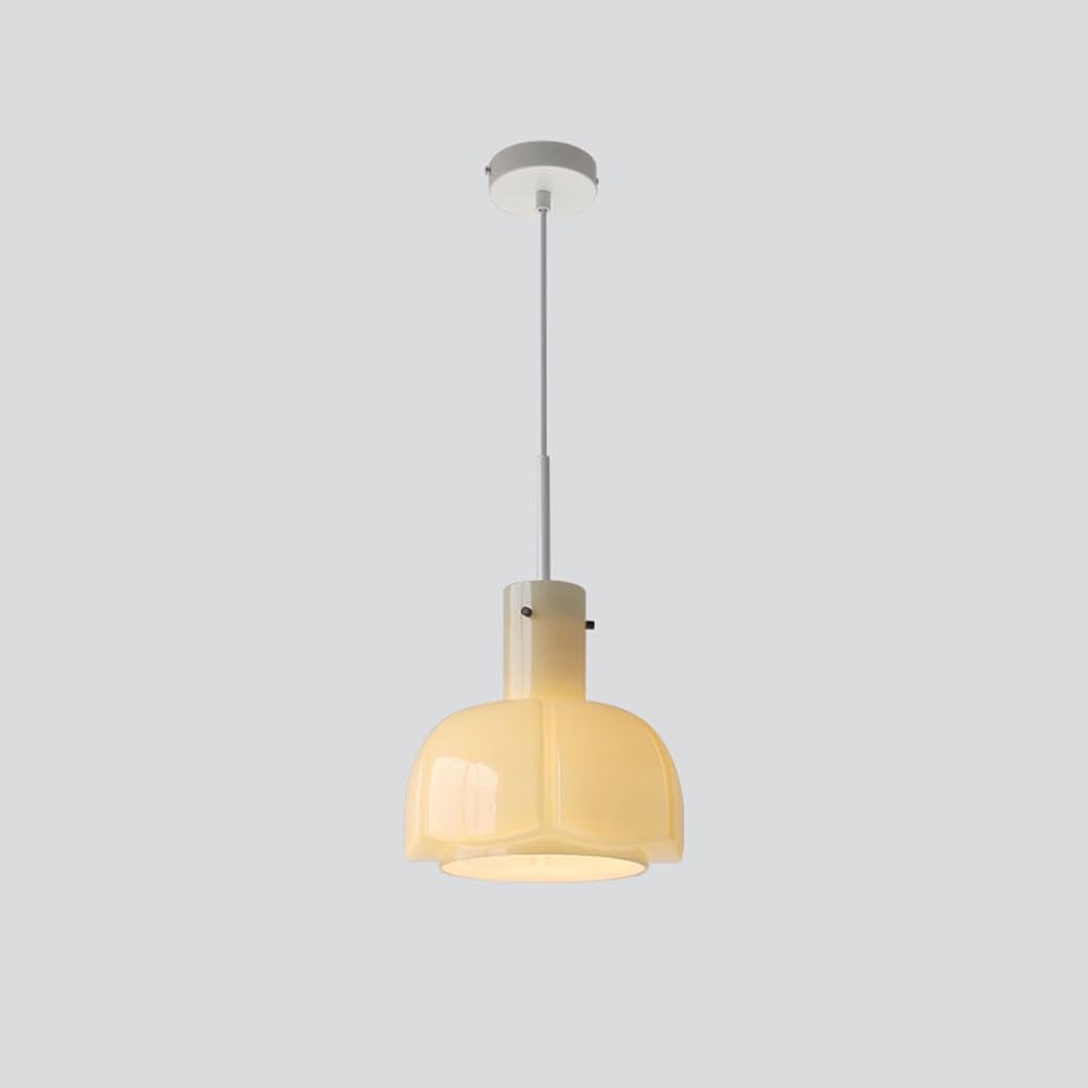 Retro Pumpkin Shaped Chandelier Hand-Blown Glass lampshade Suitable for Dining Room Bedroom Study Room Decoration Theme Atmosphere lamp