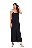 small hand embroidered flowers Sleeveless, Comfortable, breathable, and solid black