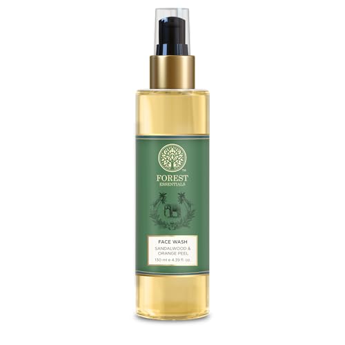 Forest Essentials Facial Cleanser Sandalwood & Orange Peel 130ml (Face Wash)