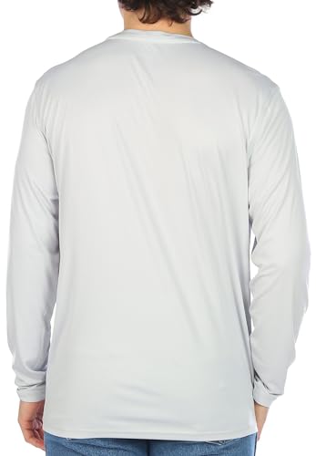 Reel Legends Mens UPF 50+ Solid Reel-Tec Long Sleeve Shirt XX-Large Light Grey2