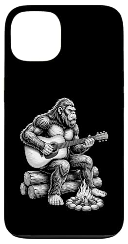 Campfire Big foot Playing Guitar Funny Sasquatch �X�}�z�P�[�X iPhone 13 �p