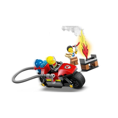 Image of LEGO City Fire Rescue Motorcycle Building Set 60410 (57 Pieces)