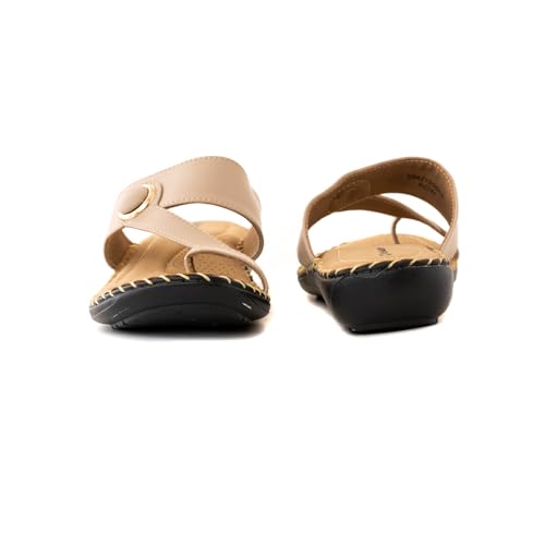 Image of Khadim's 5942756 Lightweight Durable Extra Soft Trendy Premium Stylish Casual Slip-On Heels For Women