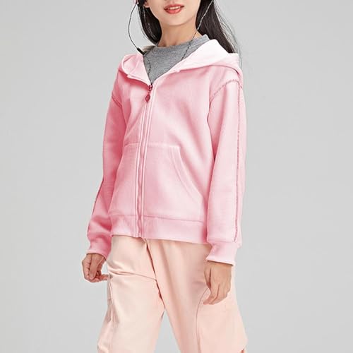 Beessbest Girls Kawaii Zip Up Hoodie Cute Hooded Jacket Waffle Loose Japanese Harajuku Sweet Outerwear Hoodies with Pockets2