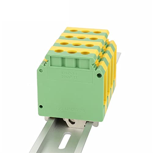 Terminal de tornillo universal USLKG35 con protección de tierra modular para carril DIN 2
