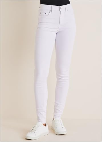 VENUS Womens Giselle Skinny Jeans - 4, White2