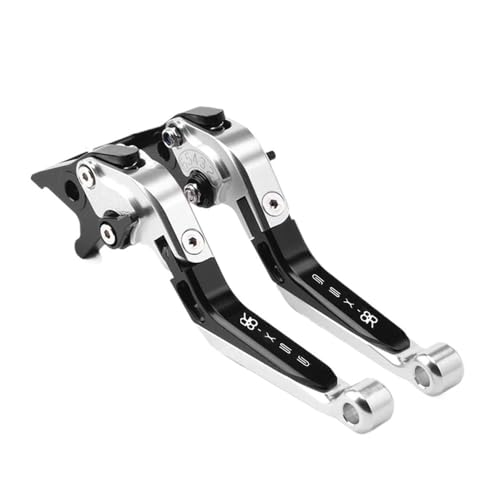 �̂��߂ɃX�Y�L GSX-8R GSX 8R 2024-2025 GSX-8S 2023-24-25 ���[�^�[ �� �E �u���[�L �N���b�` ���o�[ �n���h�� ���߉\ �܂肽���ݎ�(Silver black)