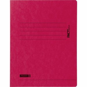 Brunnen 25 x Sammelmappe Fact! A4 375g/qm Karton rot