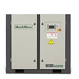 MechMaxx 106CFM Industrial Rotary Screw Air Compressor 30HP 116PSI 230V 3Phase Industrial-Grade,Model M30AC230