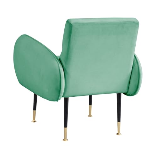 Image of Lakdi The Furniture Co | Velvet Fabric Lounge Accent Chair with Solid Wood Structure for Living Room & Home Furniture | Modern Design | 5 Years Warranty | Free Assembly