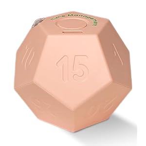 Cube Pomodoro Timer – Flip to Start Countdown, Rechargeable Mini Productivity Timer for Study, Office, 11 Preset Times, Silent/Vibration, Time Management Tool for Kids & ADHD (Pink)