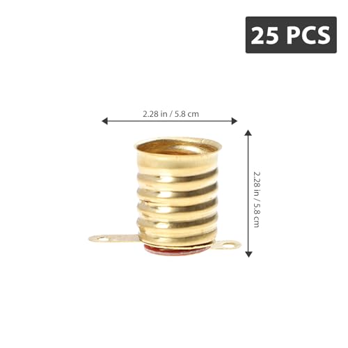 Mini Bulb Base Holder 25pcs Screw Lamp Holder Miniature Bases 12 Volt Bulb Socket