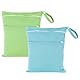 Wetbag Kindergarten - 2 Stück wasserdichte Nasstasche Wickeltasche, Große Wetbag Wiederverwendbare Stoffwindel Tasche, Cartoon-Druck Wet Dry Bag mit Reißverschluss für Baby, Reisen und Unterwegs