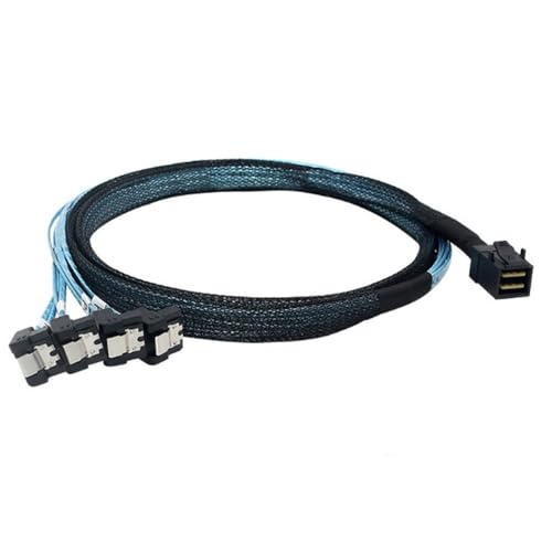 Cable Interno S-AS HD SFF-8643 a 4 SATA 7pin 0.5M miniatura 6