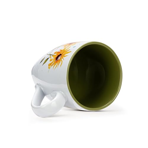Taza de cerámica Stoneware color girasol 414 ml miniatura 5