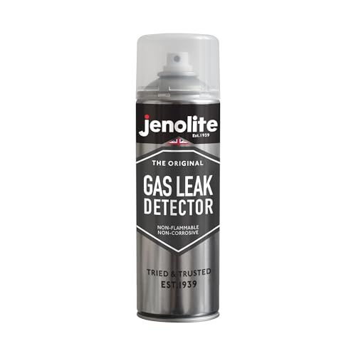 JENOLITE Gasleckdetektor-Spray, nicht brennbar und nicht korrosiv, 400 ml, Erkennung von Lecks in Heizung, Sanitär, Klimaanlage und mehr, DVGW-zertifiziert