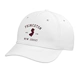 Princeton New Jersey Est. 1746 Heritage Adjustable Printed Baseball Hat, White